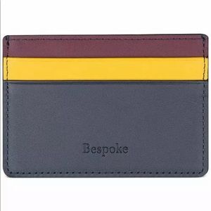 Bespoke Men's Colorblocked Nappa Leather Card Case